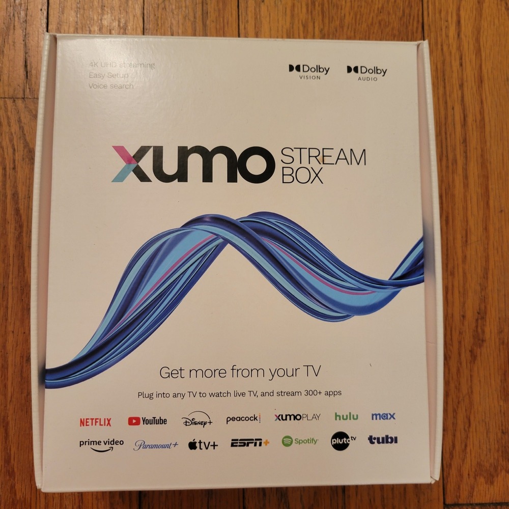 Xumo Stream Box 4K UHD Streaming Media Player Dolby‎ Vision Voice Remote
